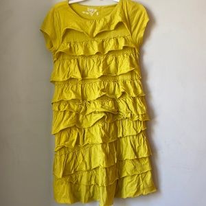 Yellow tiered Osh Gosh dress.